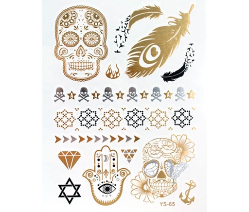 Metal tattoo sticker YS-65 x und